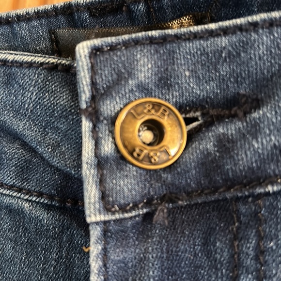 Super Comfy jeans with leopard print insets/ ripped parts, Lucky & Blessed brand - Picture 3 of 6